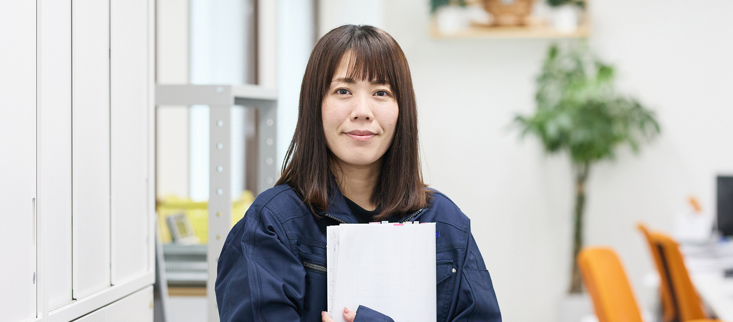 谷口工業 製造部門|生産管理部|製造技術課 佐々木 相咲トップイメージ